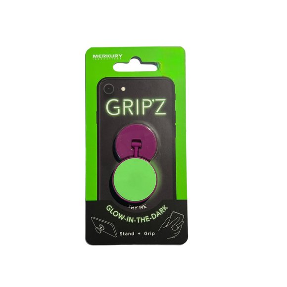 merkury Accessories Merkury Gripz Universal Purple Green Glow In